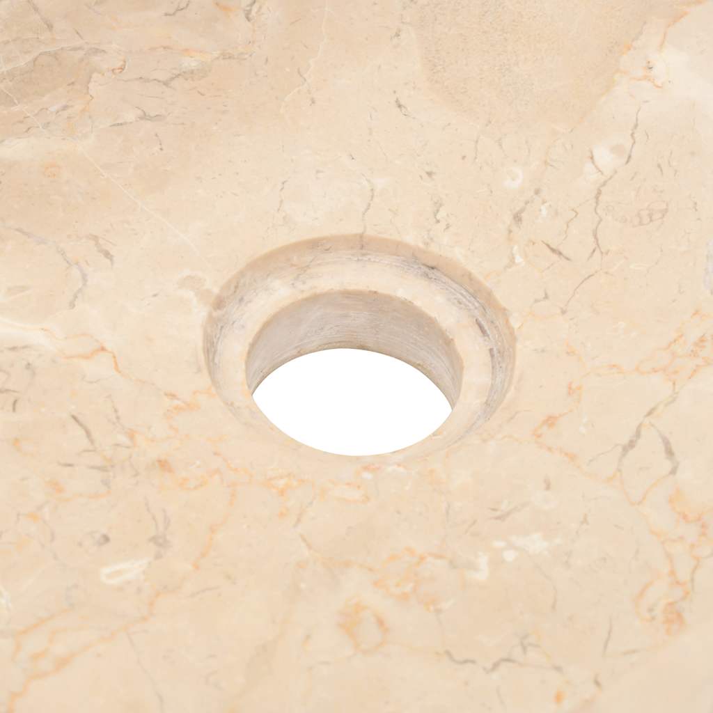 vidaXL Sink 45x30x12 cm Marble High-Gloss Black