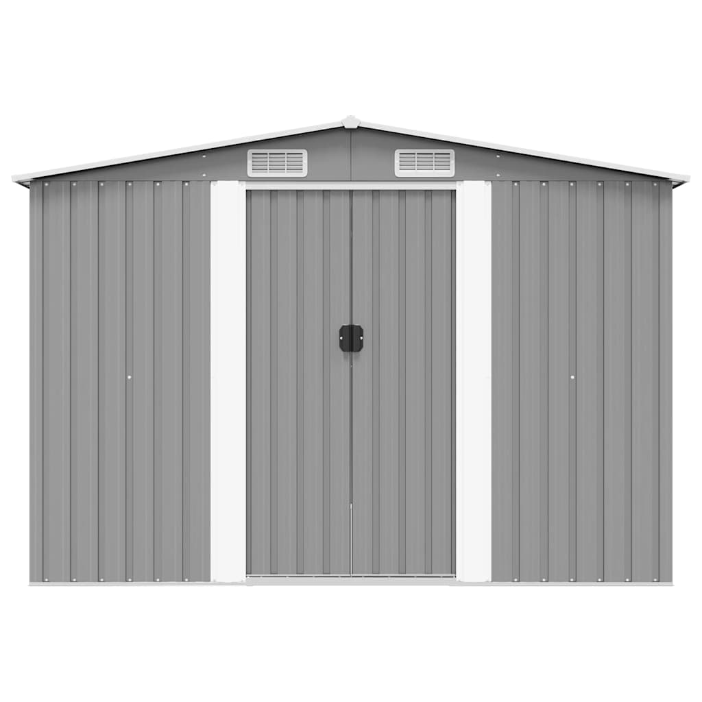 vidaXL Tuinschuur 257x298x178 cm metaal groen