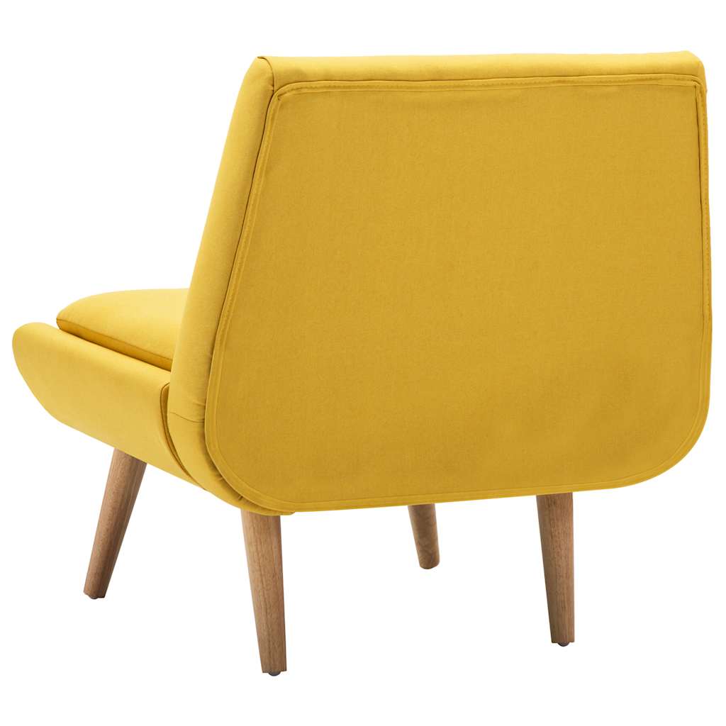 vidaXL Fauteuil en tissu jaune