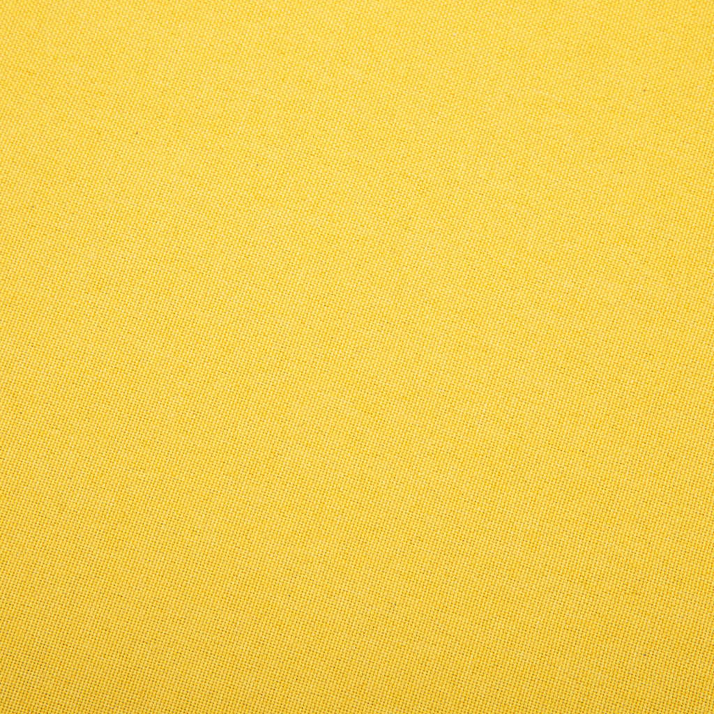 vidaXL Fauteuil en tissu jaune