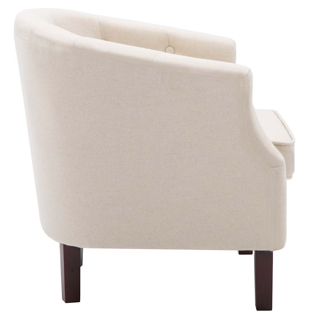 vidaXL Fauteuil stof beige