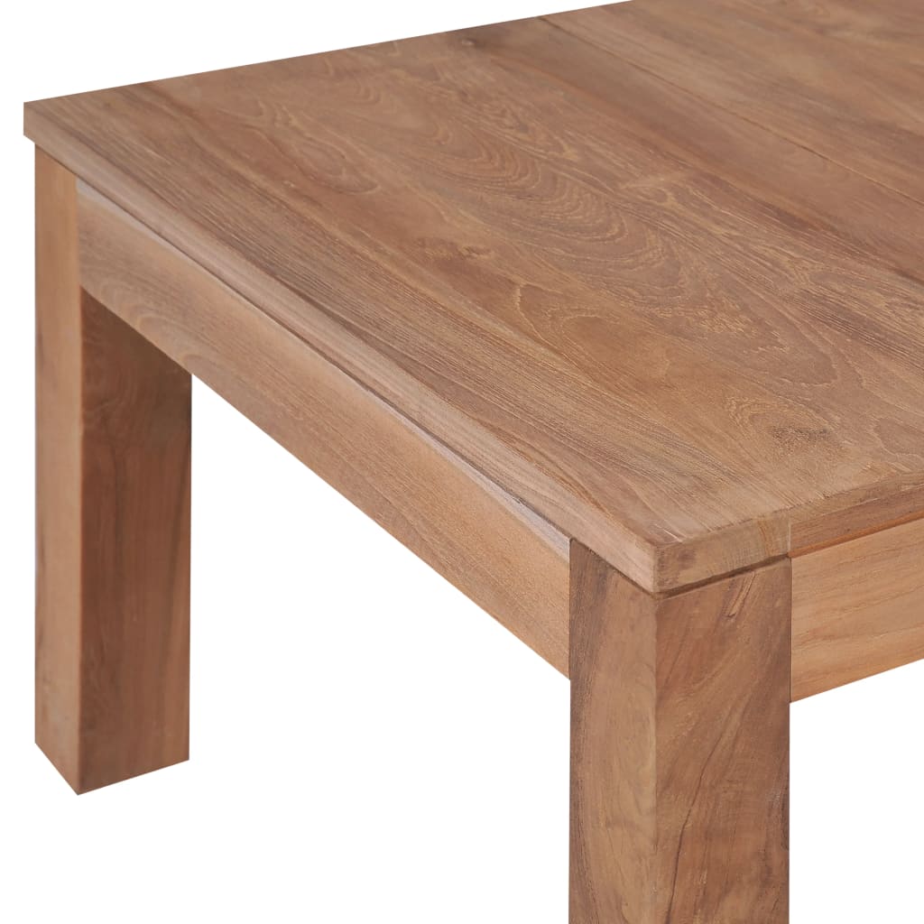 vidaXL Coffee Table 60x60x40 cm Teak Wood with Natural Finish