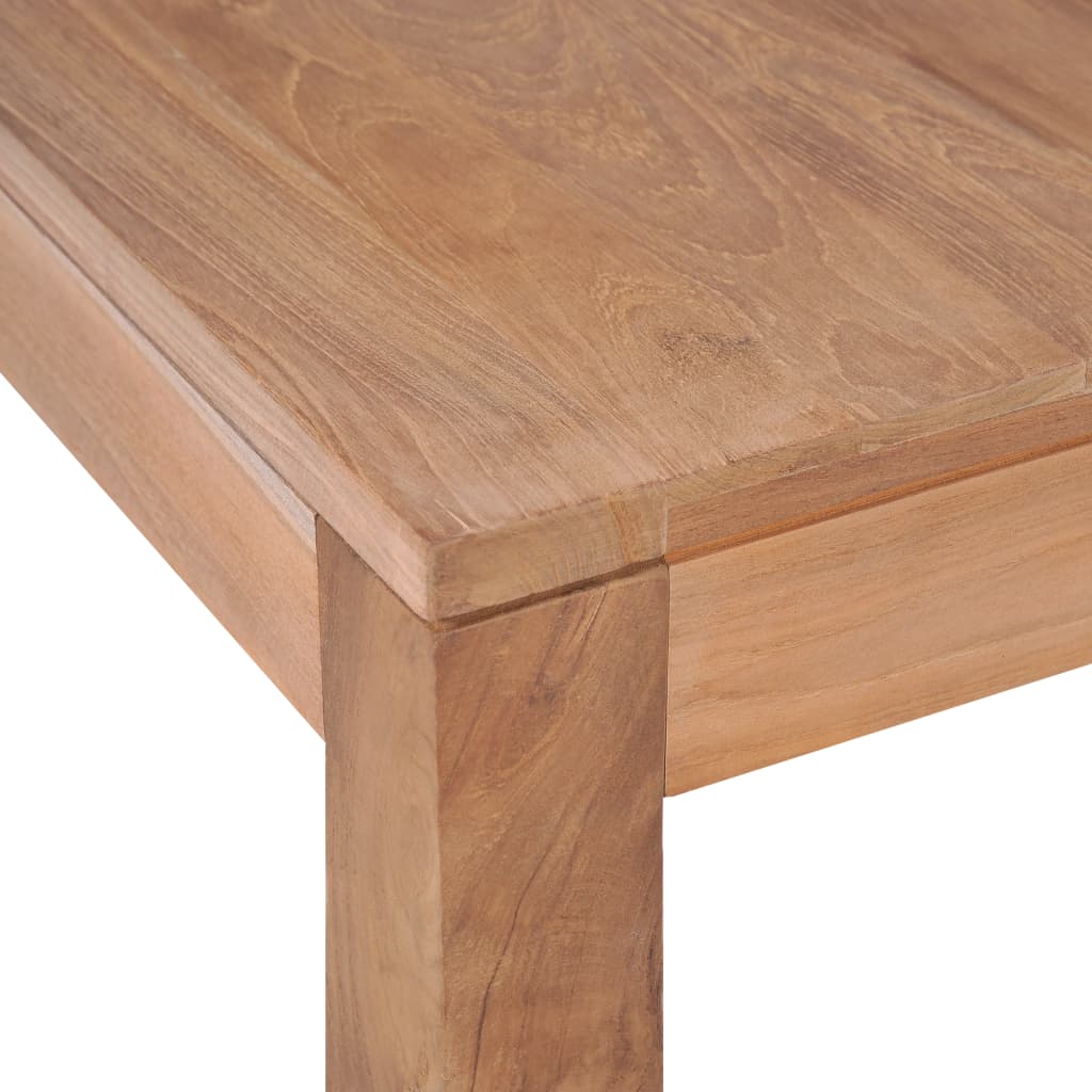 vidaXL Coffee Table 60x60x40 cm Teak Wood with Natural Finish