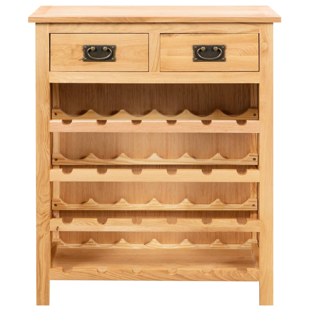 vidaXL Armoire à vin 72x32x90 cm massif eikenhout