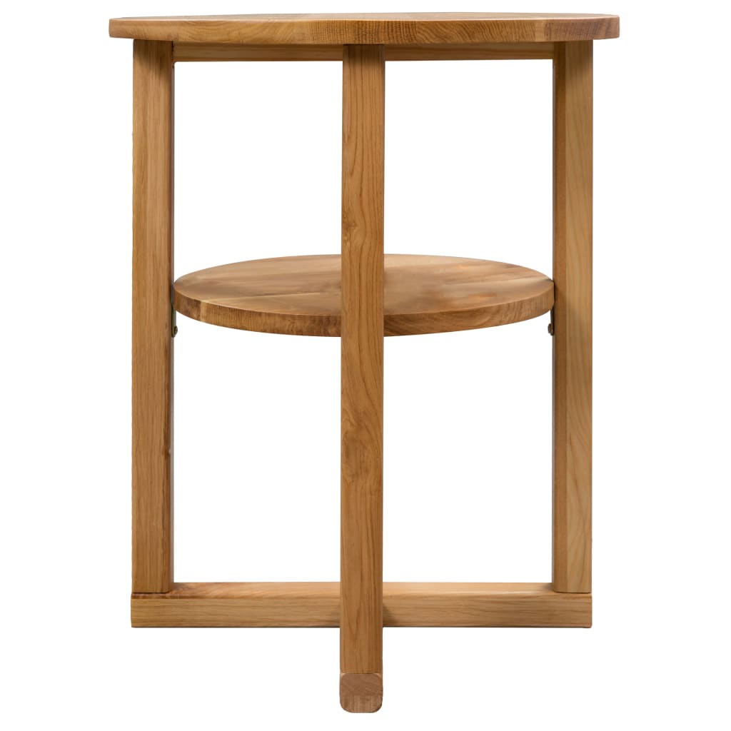 vidaXL Bijzettafel 40x50 cm massief eikenhout