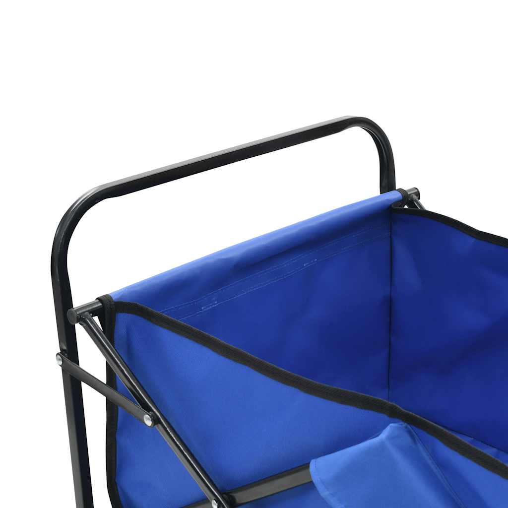 vidaXL Foldable Hand Cart Steel Red