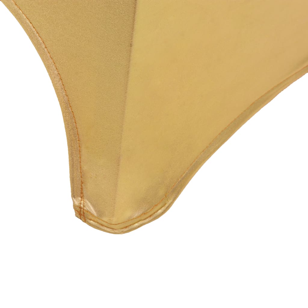 vidaXL 6 pcs Stretch Chair Covers gold