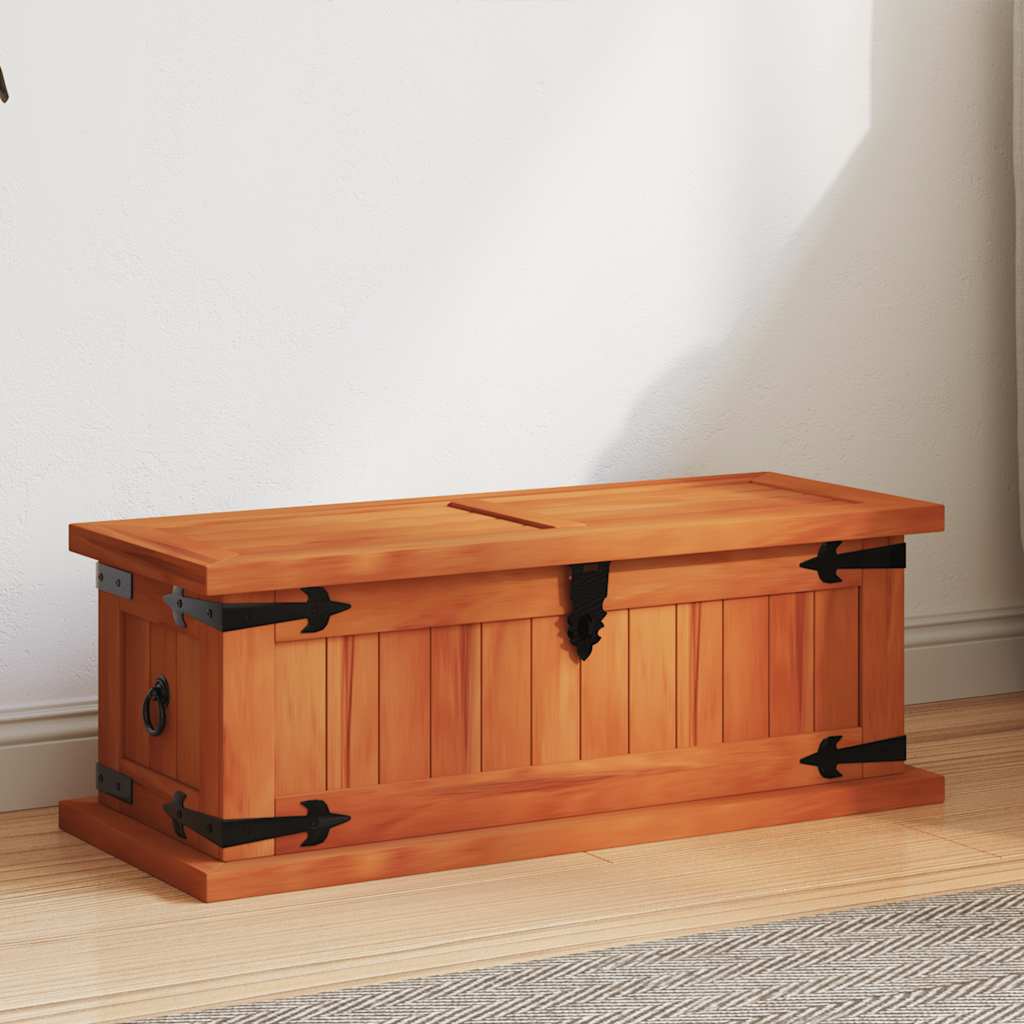 vidaXL Storage Box 60x25x22 cm Solid Acacia Wood