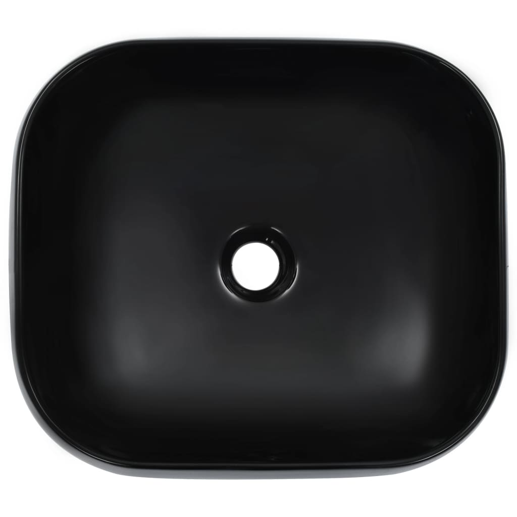 vidaXL Wash Basin 44.5x39.5x14.5 cm ceramic white