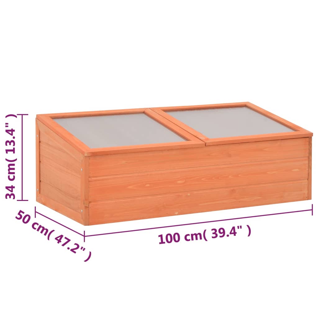 vidaXL Tuinkas 100x50x34 cm hout