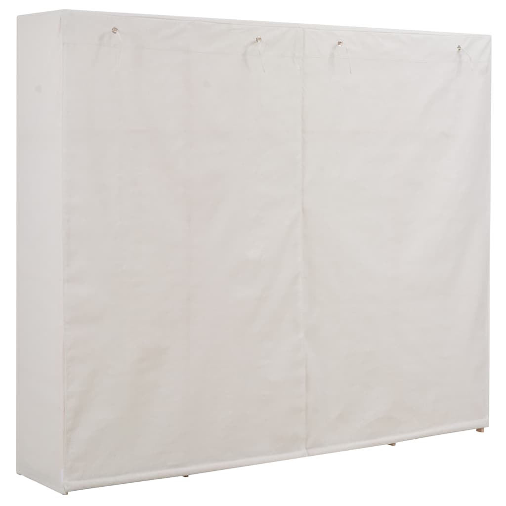vidaXL Wardrobe 200x40x170 cm fabric white