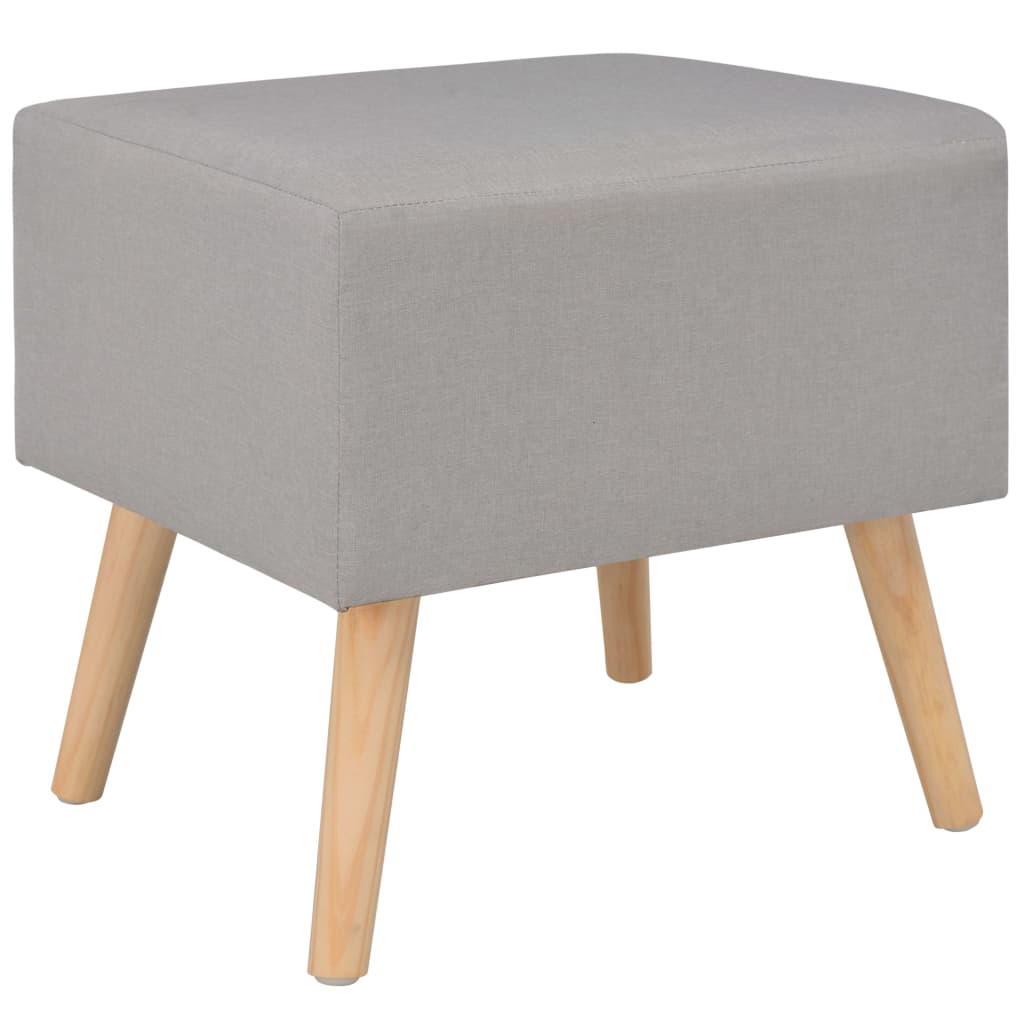 vidaXL Nightstand 40x35x40 cm fabric grey