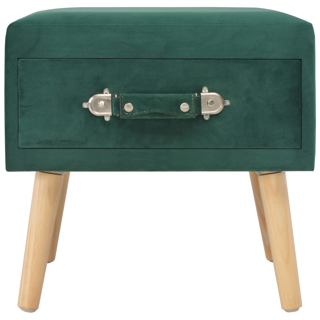 vidaXL Nachtkastje 40x35x40 cm fluweel groen
