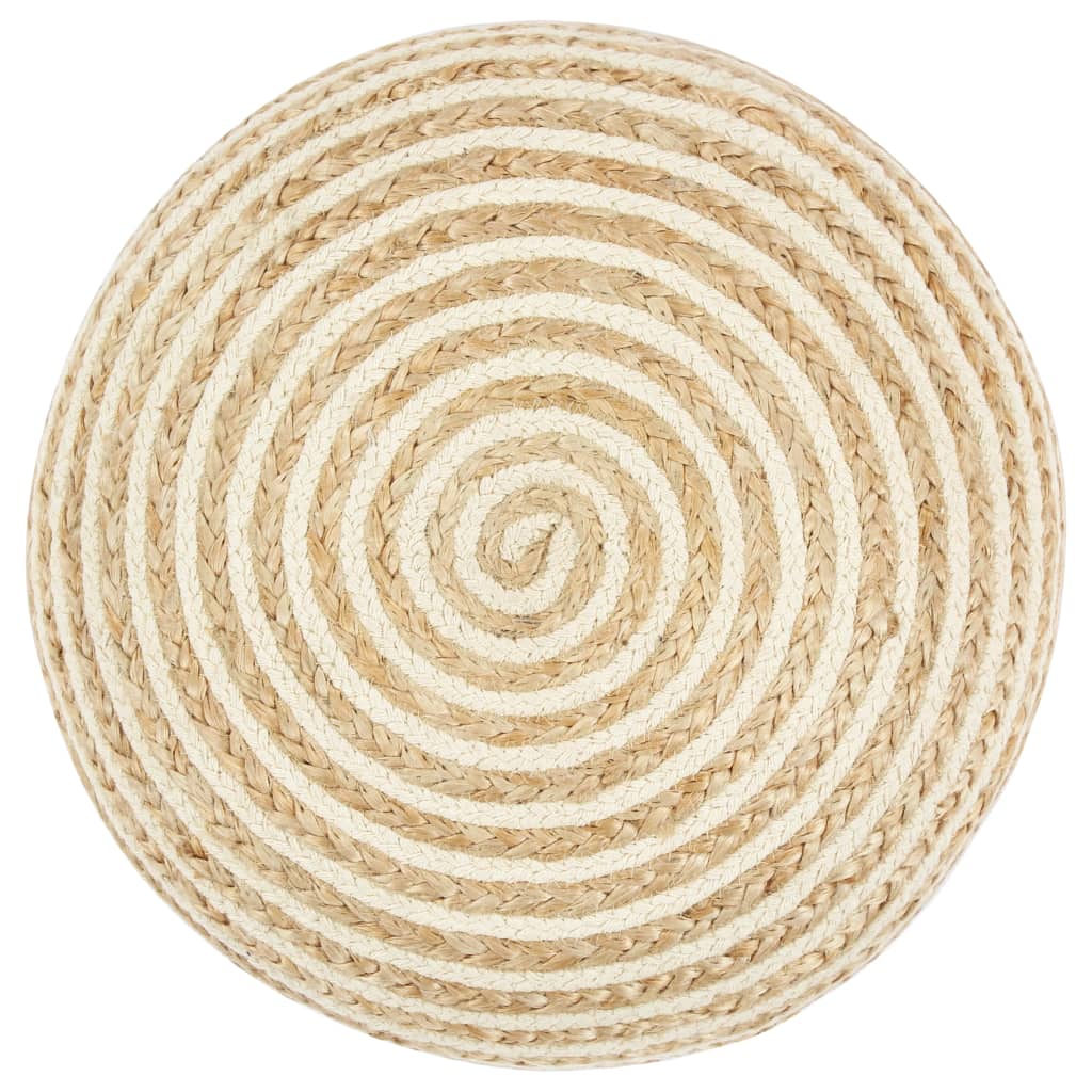 vidaXL Handmade Pouf 45x30 cm Jute