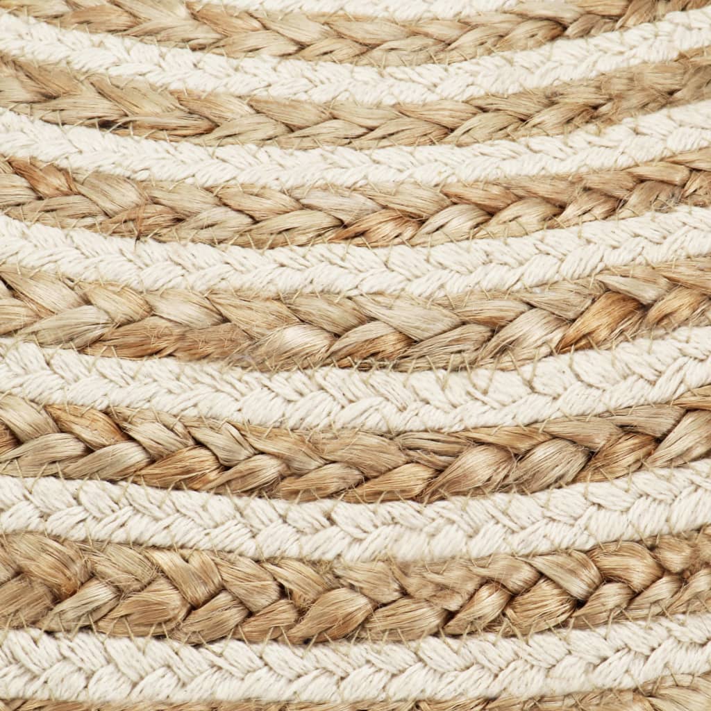 vidaXL Handmade Pouf 45x30 cm Jute