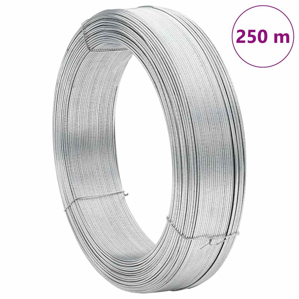 vidaXL Fence Binding Wire 250 m 1.4 mm Steel
