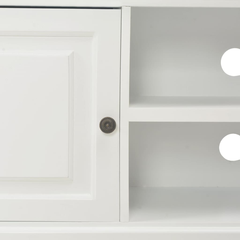 vidaXL TV cabinet 90x30x40 cm wood white