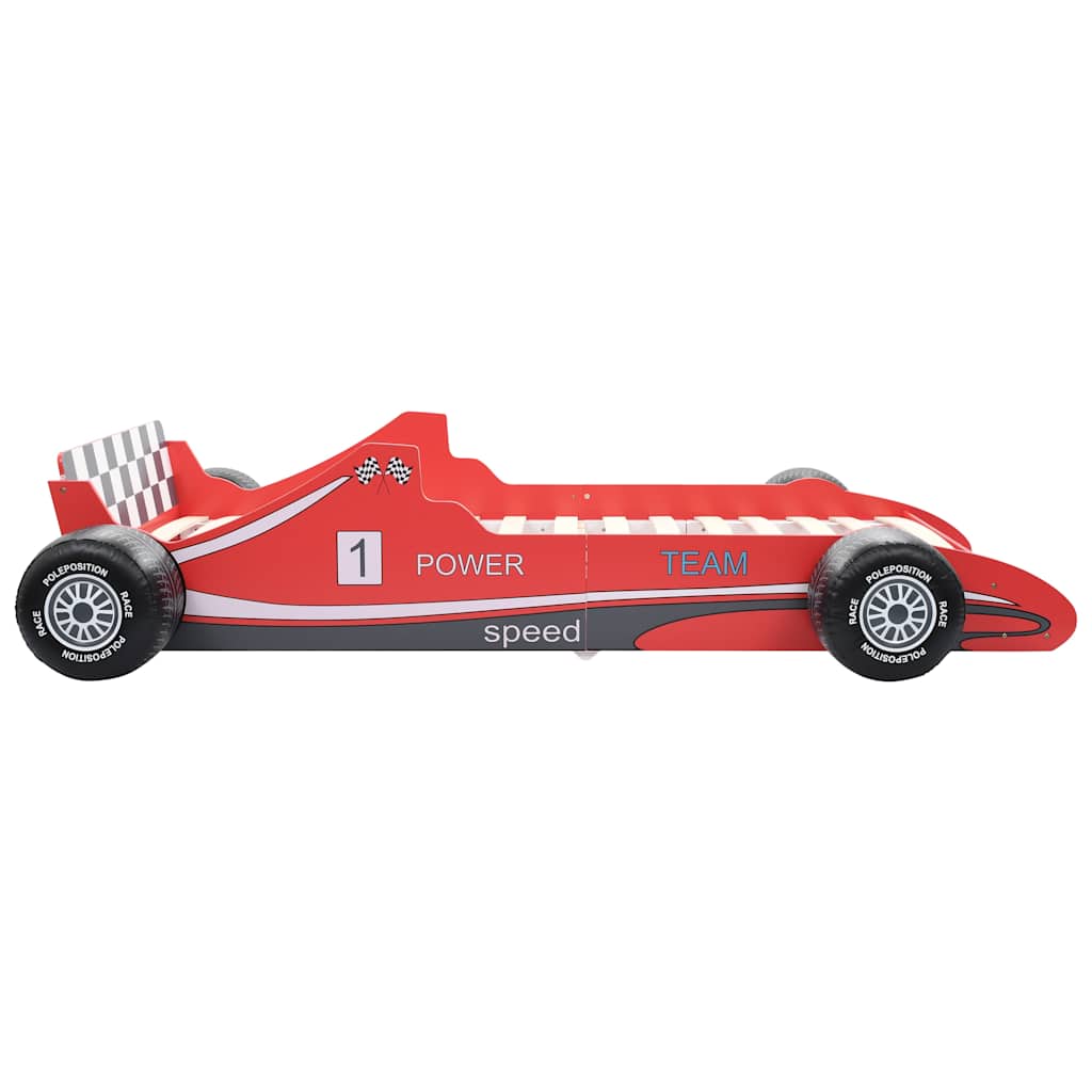 vidaXL Kids' Car Bed Red 90x200 cm