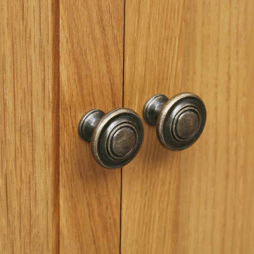 vidaXL Schoenenkast 76x37x105 cm massief eikenhout
