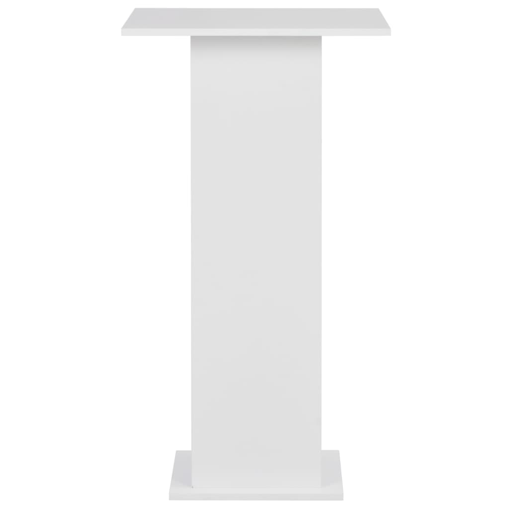vidaXL Bartafel 60x60x110 cm blanc