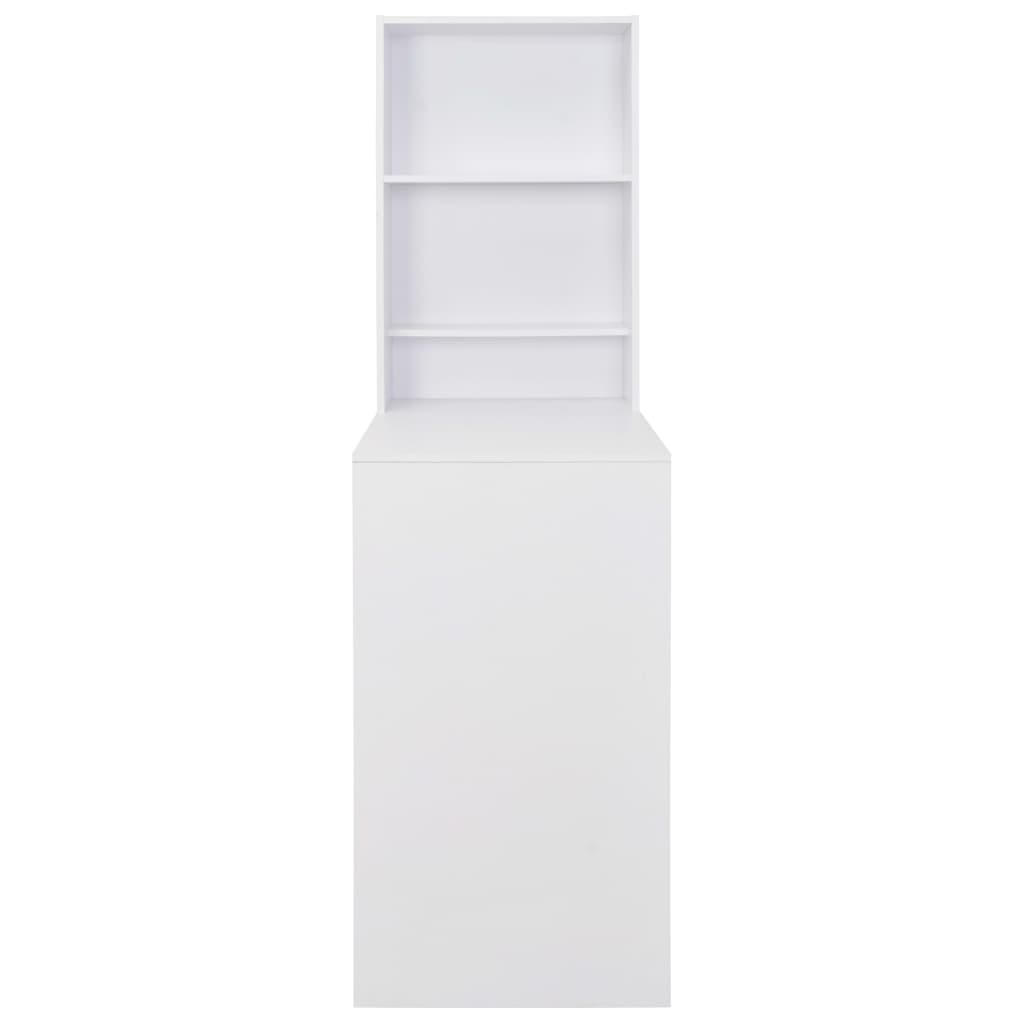 vidaXL Table de bar avec cadre 115x59x200 cm blanc