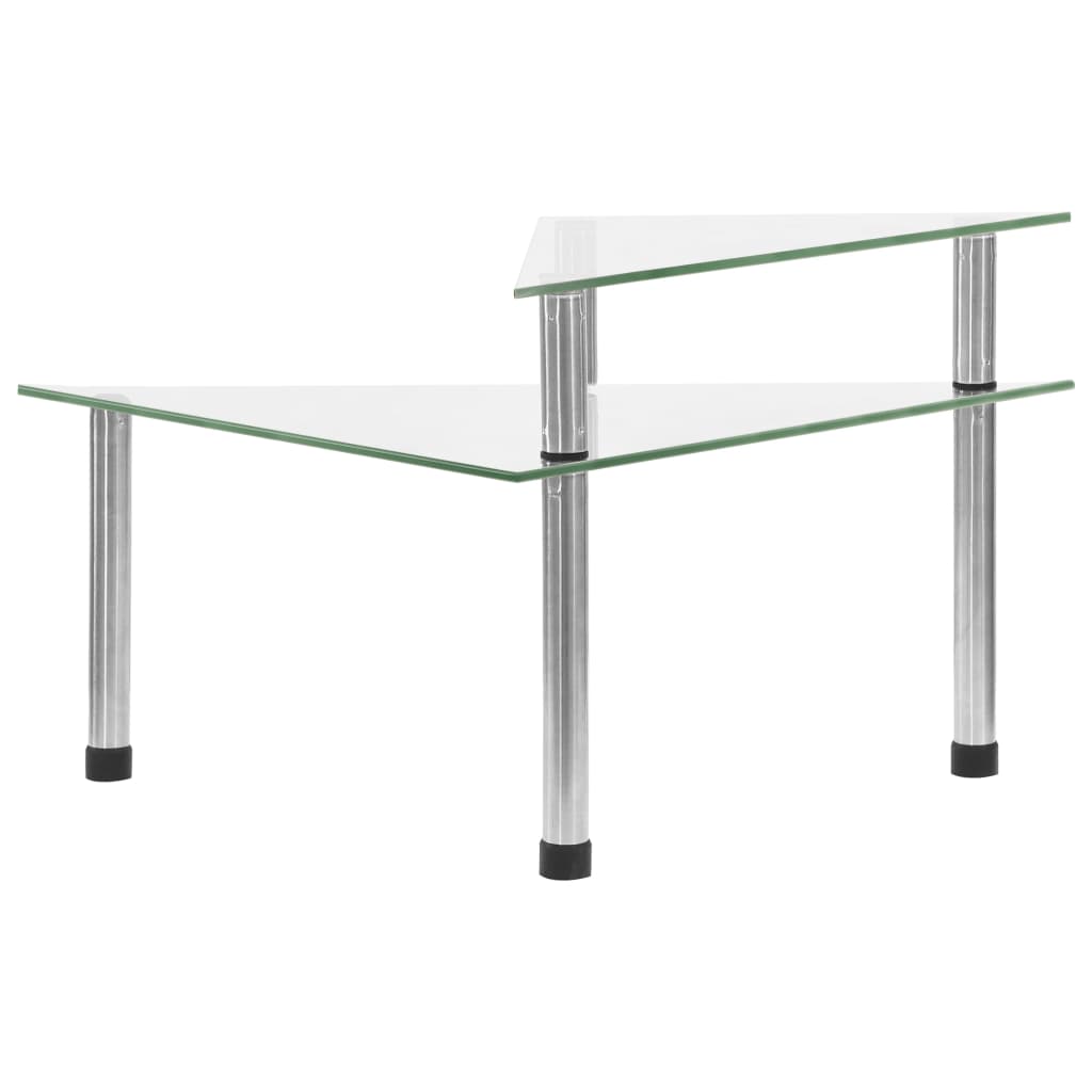 vidaXL Keukenschap 49,5x35x19 cm gehard glas transparent