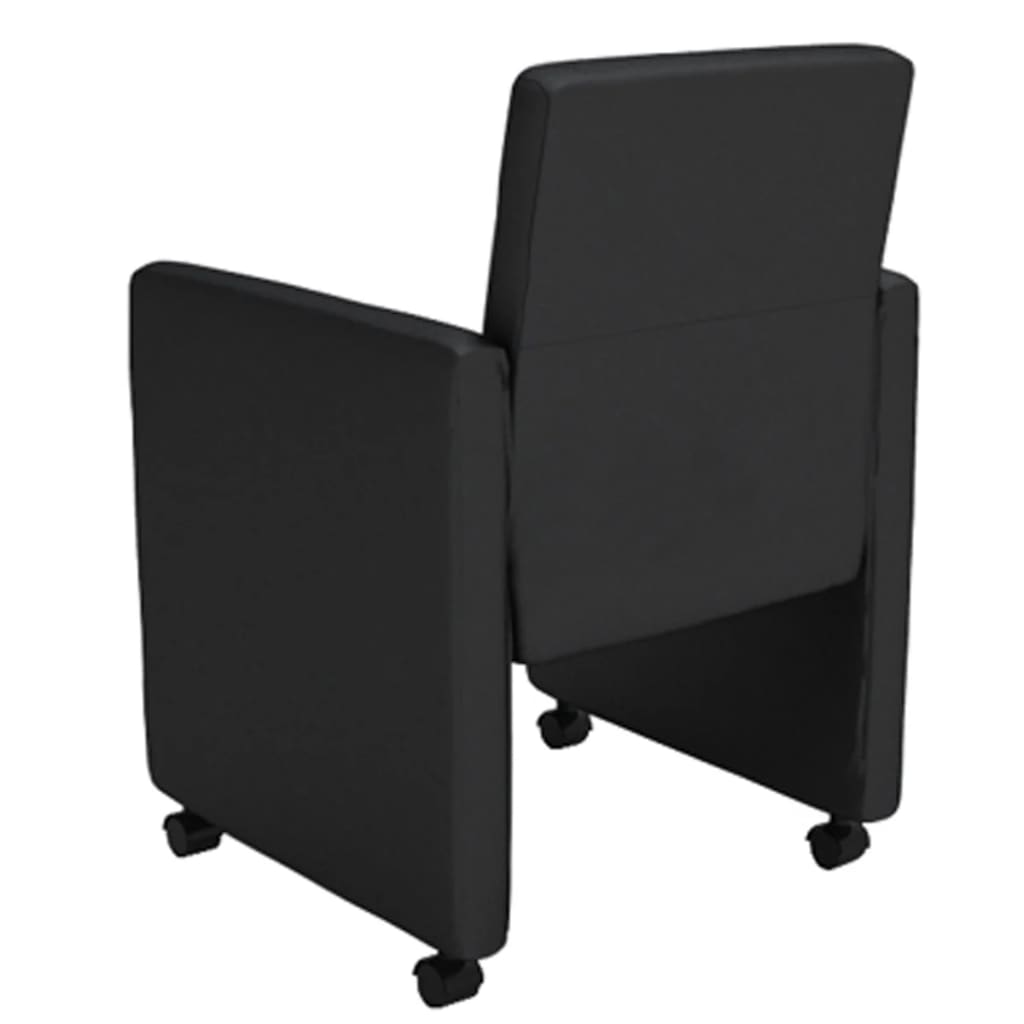 vidaXL Eetkamerstoelen 4 st art noir