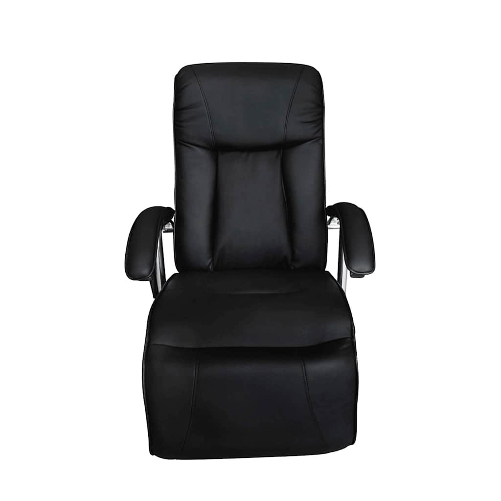 vidaXL Massage Chair Artificial Leather Black