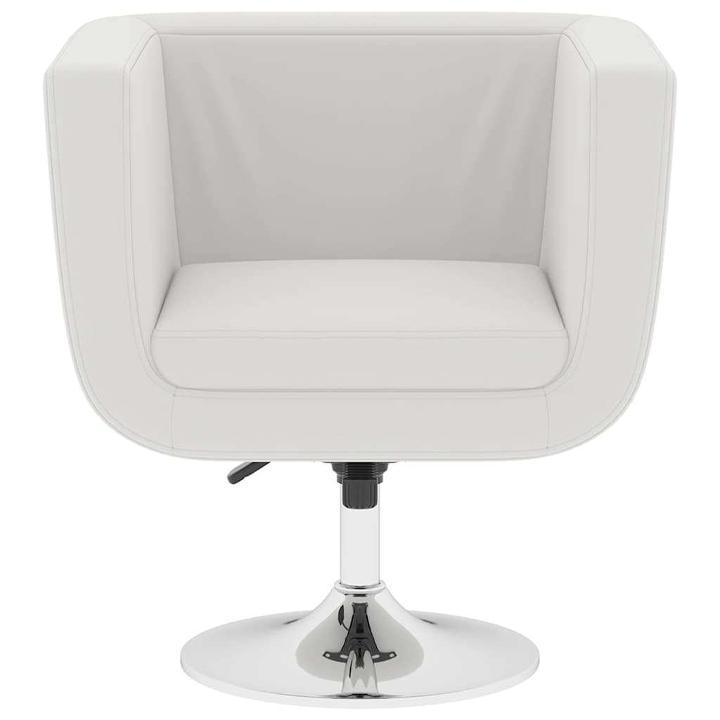 vidaXL Bar Stools 2 pcs artificial leather white