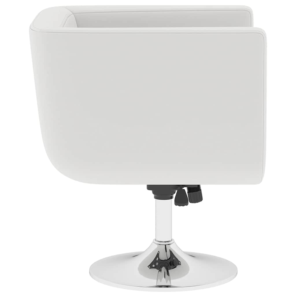 vidaXL Bar Stools 2 pcs artificial leather white