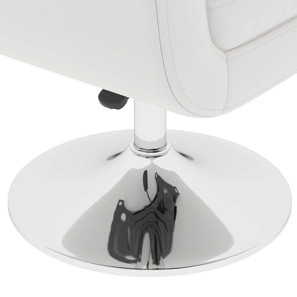 vidaXL Bar Stools 2 pcs artificial leather white