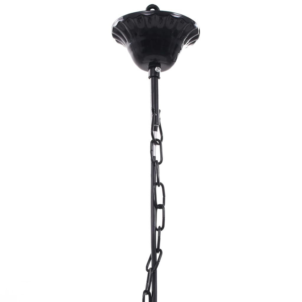 vidaXL Chandelier Crystal Black