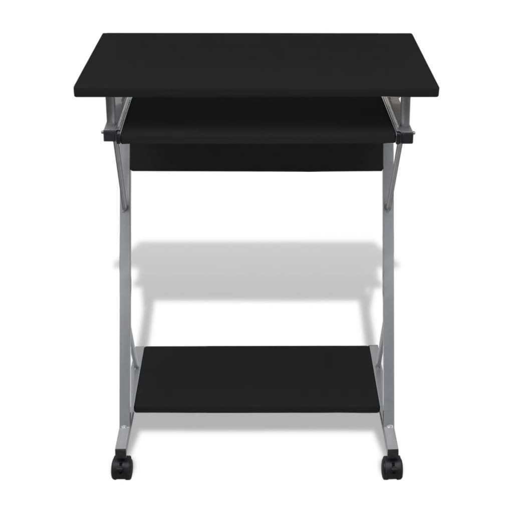 vidaXL Studenten computerbureau 60 x 40 x 74 cm (zwart)