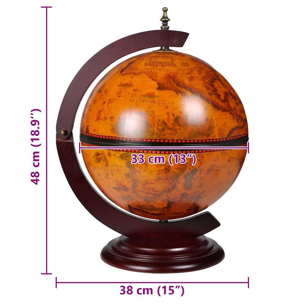 vidaXL Globe Bar Table Model Eucalyptus Wood