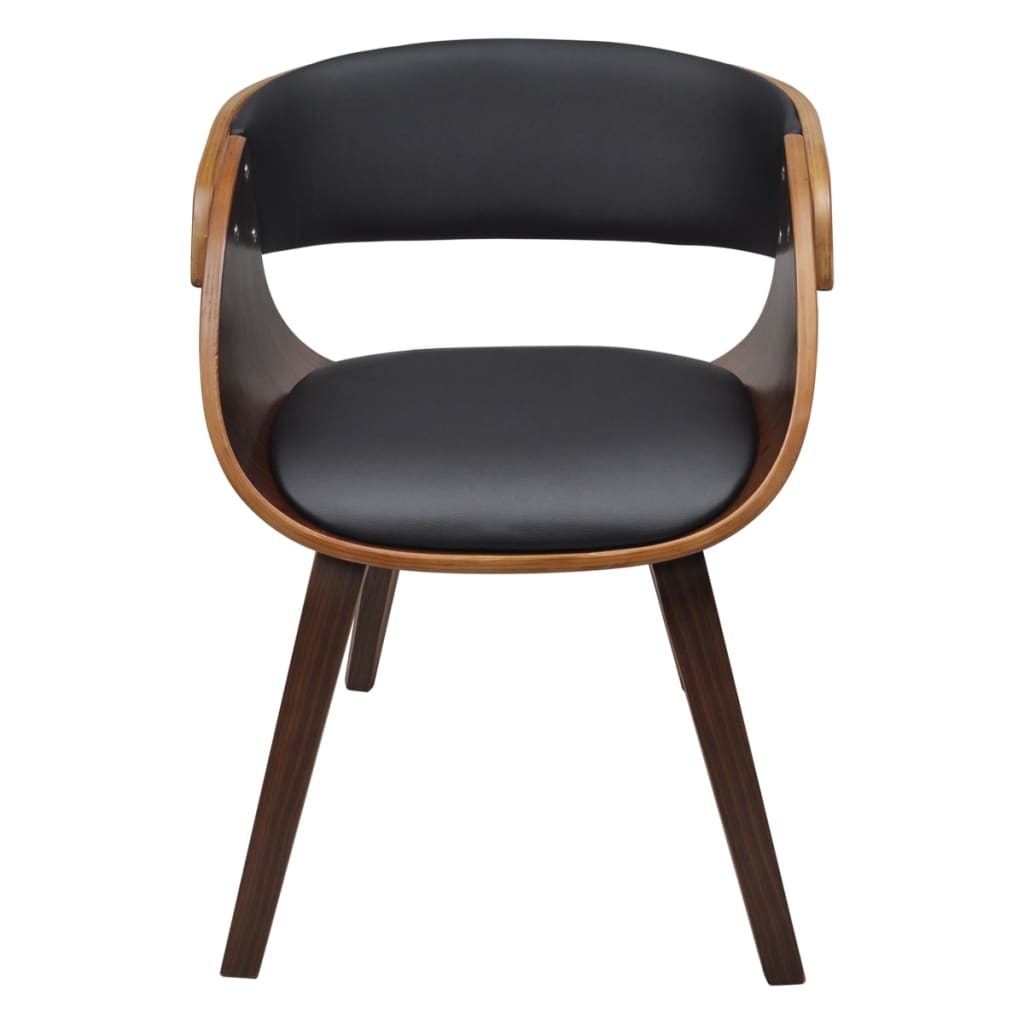 vidaXL Dining Chair Bentwood and Faux Leather