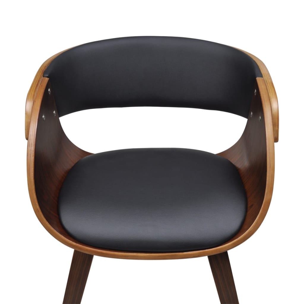 vidaXL Dining Chair Bentwood and Faux Leather