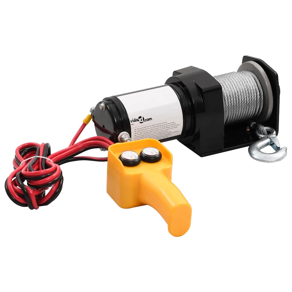 vidaXL Electric Winch 12V 907 kg with Remote Control