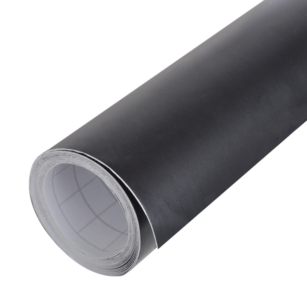 vidaXL Car Wrap Waterproof Bubble-Free 500x152 cm Matte Black