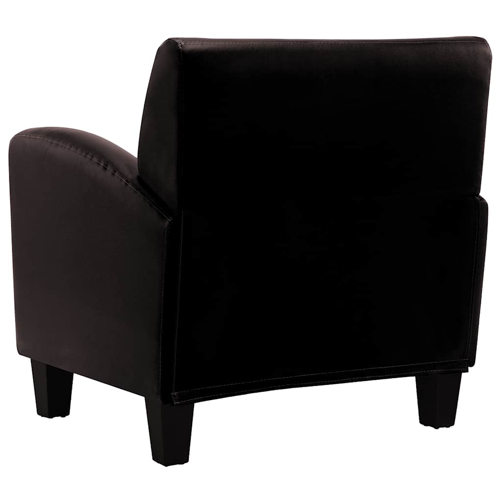 vidaXL Armchair faux leather dark brown