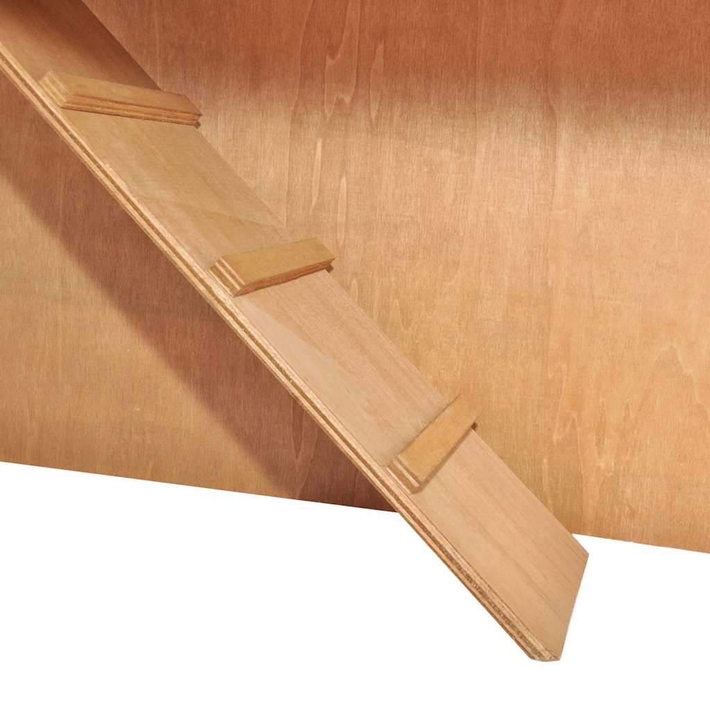 vidaXL Outdoor Rabbit Hutch with 3 Doors Wood