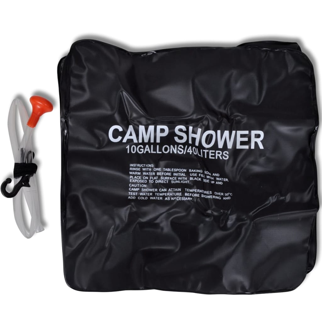 vidaXL Camping Showers 2 pcs solar 20 L