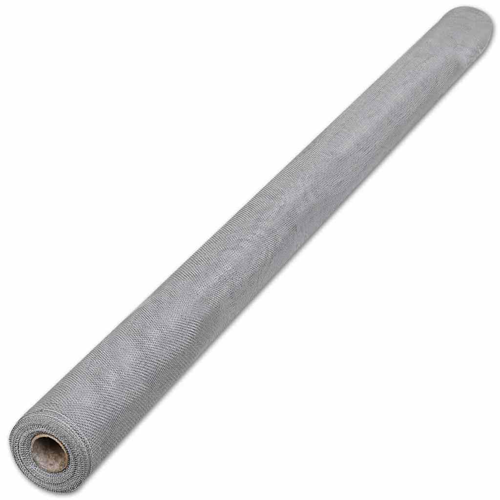vidaXL Wire Mesh 100x500 cm Aluminium Silver-Coloured