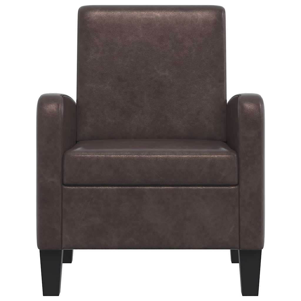 vidaXL Fauteuil kunstleer bruin