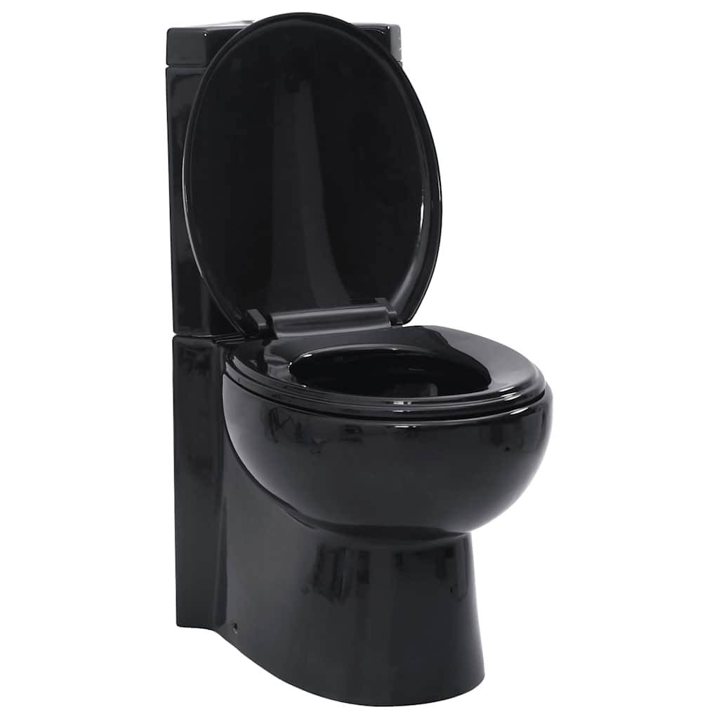 vidaXL Corner Toilet Ceramic White