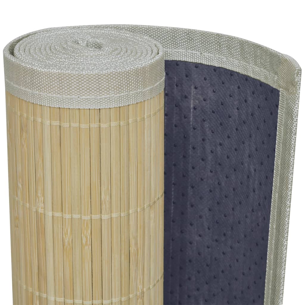vidaXL Tapijt rechthoekig 80x200 cm bamboe naturel
