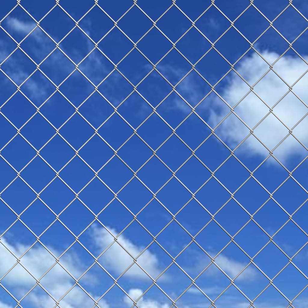 vidaXL Mesh Fence with Posts 1.25x15 m Steel Green