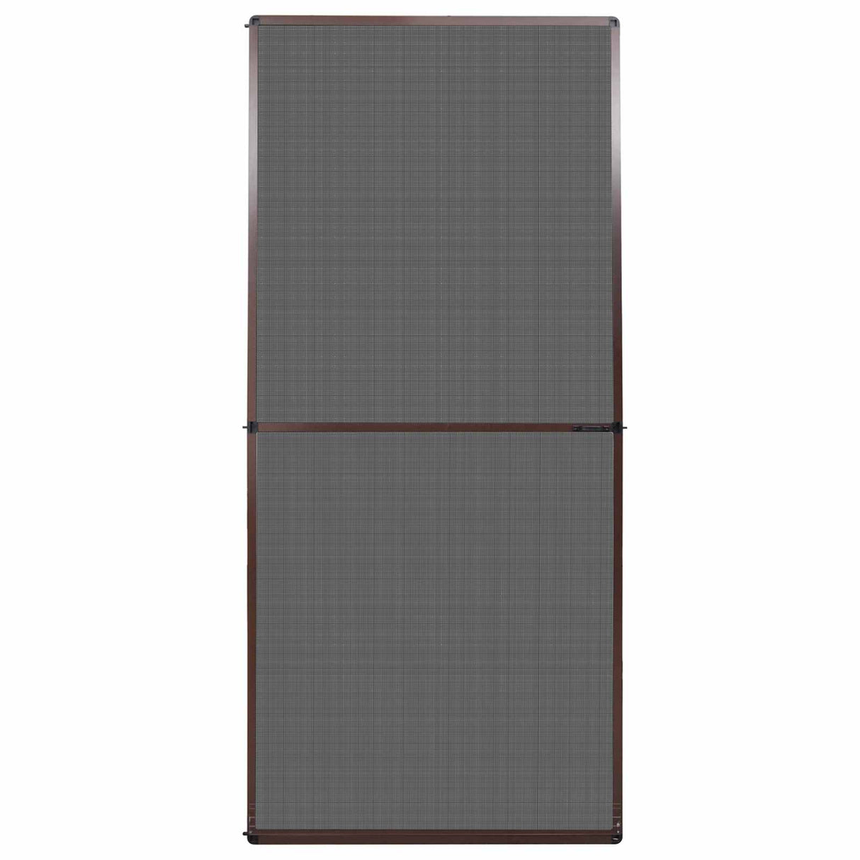 vidaXL Scharnierend Insectenscreen Wit en Zwart 100 x 215 cm