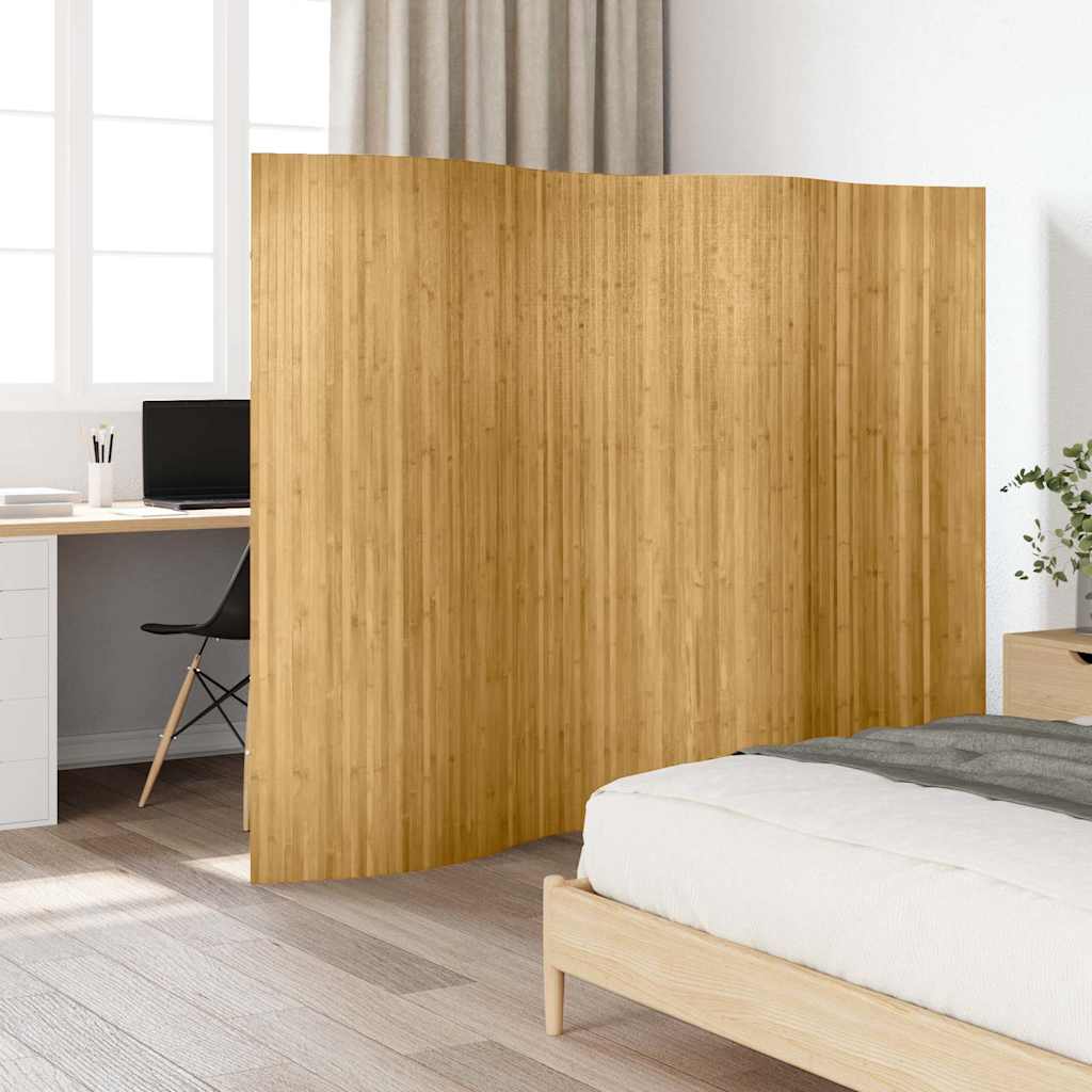 vidaXL Kamerscherm breedte 250 cm hoogte 165 cm bamboe natuurlijk