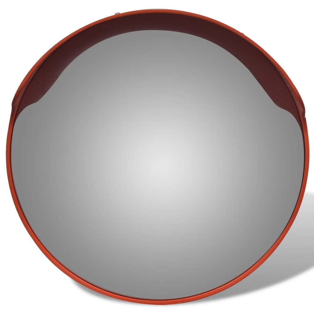 vidaXL Verkeersspiegel voor buiten 30 cm PC-kunststof zwart