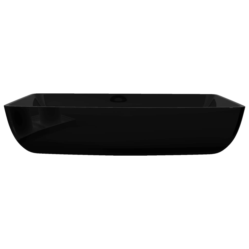 Luxe keramische rechthoekige wasbak 71 x 39 cm (wit)